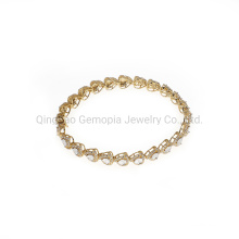 925 Silver Casting Bracelet/with Miracle Cutting in Gold Color Fashion Jewelry